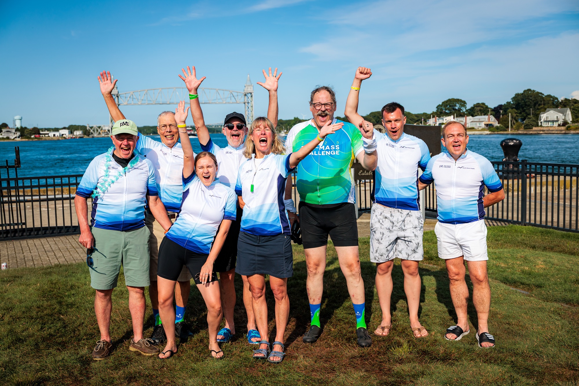 Group photo of Team South Shore Health from the 2025 PMC.