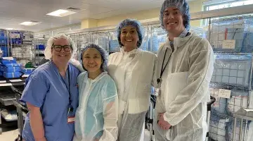 Jean Conley, RN, Hsi-Pin Chen, MD, Kimberly Dever, MD and Andrew Gray, Operations Manager