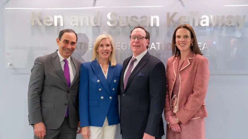 Ken and Susan Kellaway presented a one million dollar gift to South Shore Health.