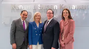 Ken and Susan Kellaway presented a one million dollar gift to South Shore Health.